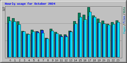 Hourly usage for October 2024